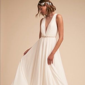 White BHLDN Dress by Jenny Woo Size 4